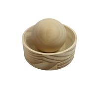 Machine à emballer des boulettes - Poignée à bille de 4,7 cm, cadre rigide de 7,6 x 3,18 cm, tamis de pressage d'épaisseur uniforme et profond, traitement des surfaces en bois massif | Outil pour