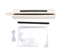 Machine à Emballer Sous Vide Automatique, Compacte 380 x 70mm, Batterie 1500mAh, Blanc - Gain de Temps, Aspiration Puissante, Cuisine et Rangement Faciles