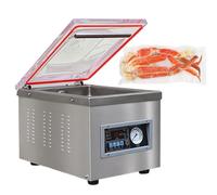 Machine à emballer sous vide de chambre, contrôlée par micro-ordinateur pour plus de précision, construction en acier inoxydable pour plus de durabilité, idéale pour la conservation des aliments