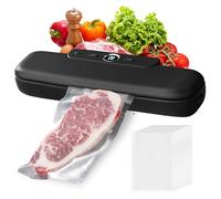 Machine à emballer sous vide - Électrique pour aliments avec 10 sacs - Sous vide et scellage automatiques - Appareil de mise sous vide compact pour cuisine