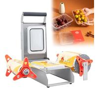 Machine à emballer sous vide manuelle, compacte pour aliments liquides et juteux, viandes fraîches, soupes, sauces, marinades, idéal pour une utilisation domestique en cuisine, 14 x 14 cm
