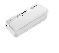 Machine à emballer sous vide, Mini Machine À Sceller Les Sacs En Plastique, Thermoscelleuse, D'emballage Alimentaire, Clip Portatif, Rechargeable,Scelleuse alimentaire(White)