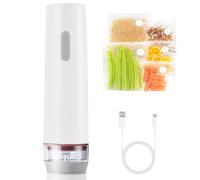 Machine à emballer sous vide pour aliments, petite taille, avec puissance d'aspiration de 40 Kpa, chargement USB, idéal pour la maison, les voyages et le camping