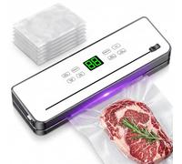 Machine à emballer sous vide pour aliments, stérilisation ultraviolette, professionnelle, pour aliments secs, humides, avec 30 sacs sous vide, 6 modes de mise sous vide, amovible pour le nettoyage