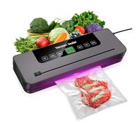 Machine à emballer sous vide professionnelle avec 10 sacs avec 6 modes, 60 KPA - Avec fonction de stérilisation à lumière violette - 120 W