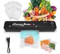 Machine à emballer sous vide, scelleuse sous vide électrique automatique pour aliments, mini machine à souder sous vide pour aliments secs et humides, gadgets de cuisine pratiques
