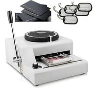 Machine à embosser manuelle pour cartes PVC, codage 72 caractères, machine à embosser pour plaques d'identification pour chiens, marquage à chaud sur métal, impression de codes, plaque en aluminium