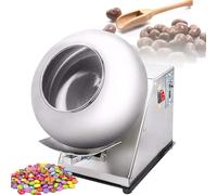 Machine à enrober le chocolat, 2-5 kg/h, machine de séchage et d'enrobage de billes de sucre avec fonction chauffage et séchage 2 en 1, 9 vitesses réglables, for l'industrie alimentaire