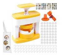 Machine à épingler professionnelle de 55 mm avec coupe-cercle et 48 badges vierges | pour travaux manuels d'enfants, événement, maison, école projet