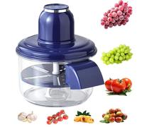 Machine À Éplucher Automatique pour Raisins, Éplucheur Raisin Électrique, Machine À Éplucher L'ail 50 W avec Lames en Acier Inoxydable, Pelage Rapide, pour Une Utilisation en Cuisine À Domicile,Bleu