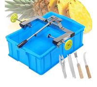Machine à éplucher et à couper l'ananas, équipement commercial en acier inoxydable pour un traitement efficace des fruits dans les supermarchés, les restaurants et l'utilisation domestique