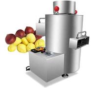 Machine à éPlucher Les ChâTaignes Commerciale, éPlucheuse Automatique, Avec 12 Lames Pour Amandes/Noisettes, Capacité 100kg/H Facile Utiliser Pour De Nombreuses Tailles(12V)