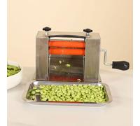 Machine à éplucher les pois manuelle avec construction en acier inoxydable et 2 rouleaux pour un épluchage efficace et un faible taux de casse