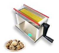 Machine à éplucher les œufs de caille, décortiqueuse manuelle à manivelle avec 6 tubes, efficacité 18 kg/h, fixation sur bureau de 4 cm, pour la maison