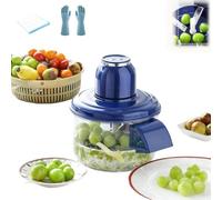 Machine à éplucheur électrique, Eplucheur Légumes, éplucheur De Raisin, épluchage Automatique En Un Clic, Rapide & Précis, Adapté à L'ail, Aux Marrons, Aux Tomates Cerises (1pc-bleu)