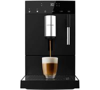 Machine à espresso 1,1 L noire compacte avec vapeur