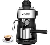 Machine à Espresso Électrique, 480W 220V 300ML / 6 Tasses Cafetière Espresso Moka, Dessus Transparent (EU)