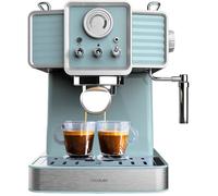 Machine à espresso vintage - SVATV - 1350 W - 20 bars - Thermoblock - Vaporisateur orientable - Manomètre PressurePro