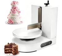 Machine à étaler la crème à gâteau électrique, machine de lissage et de revêtement de crème de gâteau d'anniversaire réglable automatiquement,for gâteaux de 4 à 12pouces