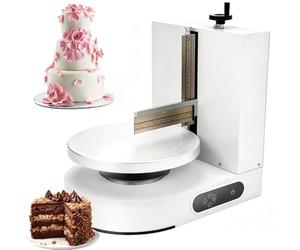 Machine à étaler la crème à gâteau électrique, machine de lissage et de revêtement de crème de gâteau d'anniversaire réglable automatiquement,for gâteaux de 4 à 12pouces