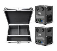 Machine à Etincelle Froide - JAJALUYA 1000W Feu D'Artifice Froid DMX avec Écran LCD Machine à Fumée Pack De 2 avec Flight Case