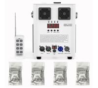 Machine à Etincelle Froide - JAJALUYA Feu D'Artifice Froid 1300W - Machine à Fumée Avec 4 PCS 200g Poudre de Titane