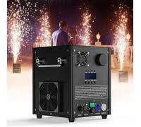 Machine à Étincelles Froides et Fumée UKING 750W, feu d'artifice froid sécurisé. Idéale pour scène, mariage et spectacles.