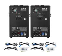 VEVOR Machine à étincelles froide 2PCS 700 W machine à feux d'artifice alliage d'aluminium contrôleur DMX réglable de 2 à 5 m 7 minutes par recharge pour mariages, spectacles de DJ, fêtes, événements