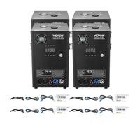 VEVOR Machine à étincelles froide 4PCS 700 W machine à feux d'artifice alliage d'aluminium contrôleur DMX réglable de 2 à 5 m 7 minutes par recharge pour mariages, spectacles de DJ, fêtes, événements