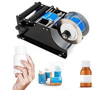 Machine à étiqueter 30 étiquettes/applicateur d'autocollants minutes pour bouteilles rondes, canettes, plastique, verre et métal - Étiqueteuse efficace pour diverses applications
