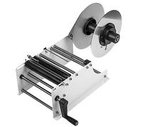 Machine à étiqueter manuelle réglable pour bouteilles rondes, applicateur d'étiquettes 20 ~ 40 fois/minute pour la restauration alimentaire quotidienne, largeur 10-150 mm longueur 10-300 mm