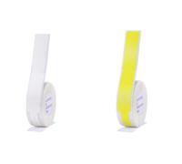 Machine À Étiquettes D11, Étiquette De Câble Autocollant, Drapeau, Pigtail Réseau, Papier Thermique, Blanc Et Jaune, 2 Rouleaux