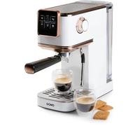 Machine à expresso 3 en 1 - DOMO - DO746K - 1350 W - 20 Bar - Blanc / Rose
