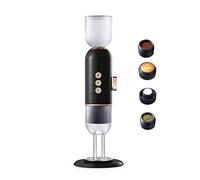 Machine à expresso 4 en 1 à 3 fils avec thé, chauffe rapidement 3 secondes Nespresso/Starbucks/Dolce Gusto Capsules, espresso moulu, maison, bureau, voyage, pression 19 bar, 1650 W