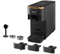 Machine à expresso à capsules SENCOR SCC 1000BK - Nespresso Dolce Gusto et café moulu - Préchauffage 45 s - Noir
