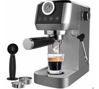 Machine à Expresso à Pompe Italienne Iceeagle CM1665B, 1350W 20 Bar avec Mousseur à lait,1.3L