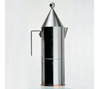 Alessi 90002/6 la Conica Cafetière Espresso en Acier Inoxydable 18/10 avec Fond en Cuivre, 6 Tasses, Poli
