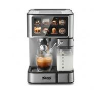 Machine à Expresso Automatique DSP3149, 8 Écran tactile LED-1350W-15 bar-1.8L-Lait vapeur 500ml-Espresso,latte,Cappuccino-Nettoyage