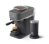 Expresso Baristina noire avec mousseur à lait