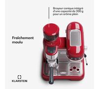 Machine à expresso Bella Café, avec broyeur 1550 W 20 bars 1,4 l