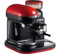 Machine À Expresso De 0,8l Avec Moulin À Café Intégré 1080w Noir Rouge