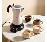 Machine à expresso électrique 480 W 6 tasses/300 ml (blanc crème)