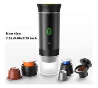 Machine à expresso électrique portable, machine à café en poudre à capsules 3 en 1 compatible avec les capsules Nespresso Original,