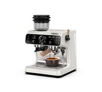 Machine à expresso HiBREW H7B système de chauffage double porte-filtre de 58 mm moulin intégré avec 30 réglages de taille écran tactile Blanc G