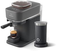 Machine à expresso PHILIPS Baristina BAR303/60 cafetière à grain Noire + mousseur à Lait
