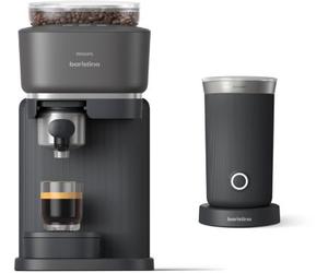 Machine à expresso PHILIPS Baristina BAR303/60 cafetière à grain Noire + mousseur à Lait
