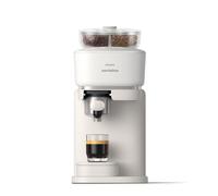 Philips Baristina Espresso Machine - Automatically grinds, tamps&brews, Easy bean switching, 16-bar pressure pump, Compact design, Easy clean, Espresso&Lungo - White with White Portafilter (BAR320/00)