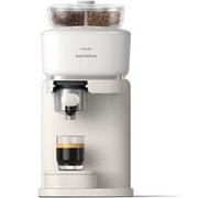 Philips Baristina Espresso Machine - Automatically grinds, tamps&brews, Easy bean switching, 16-bar pressure pump, Compact design, Easy clean, Espresso&Lungo - White with White Portafilter (BAR320/00)