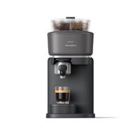 Philips Baristina Espresso Machine - Automatically grinds, tamps&brews, Easy bean switching,16 Bar pressure pump, Compact design, Easy clean, Espresso&Lungo - Black with Black Portafilter (BAR320/60)