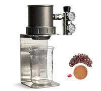 Machine à expresso portable à pression manuelle, système d'extraction mixte (pression manuelle et air comprimé), alliage d'aluminium et acier inoxydable le camping, et le café.(Gray)